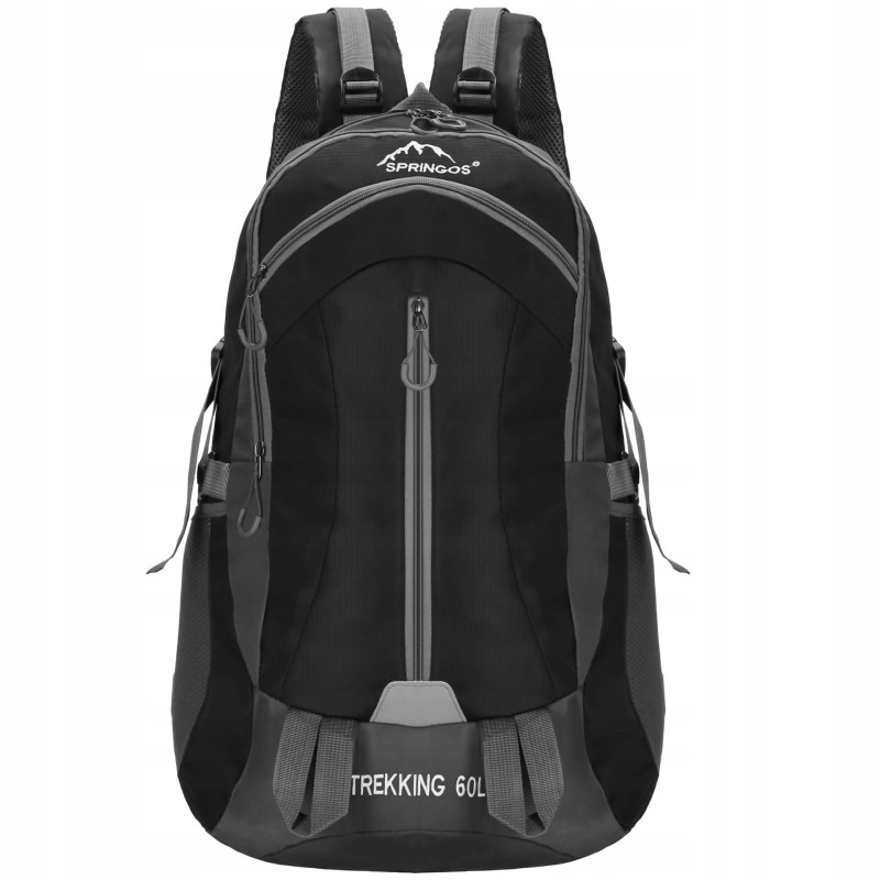 Рюкзак туристичний Springos 60 л CS0132 Black/Grey