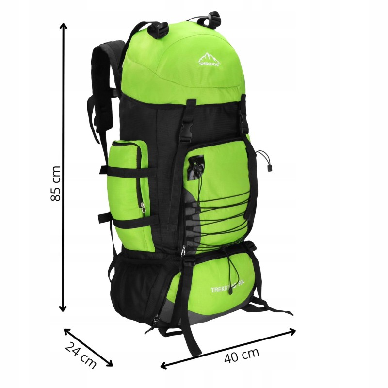Рюкзак туристичний Springos 90 л CS0131 Black/Green