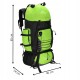 Рюкзак туристичний Springos 90 л CS0131 Black/Green