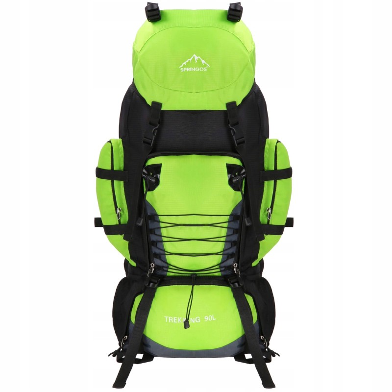 Рюкзак туристичний Springos 90 л CS0131 Black/Green