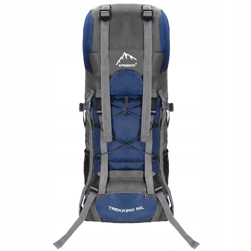 Рюкзак туристичний Springos 90 л CS0130 Navy Blue/Grey
