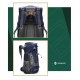 Рюкзак туристичний Springos 60 л CS0129 Navy Blue/Grey
