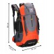 Рюкзак туристичний Springos 70 л CS0128 Black/Grey/Orange