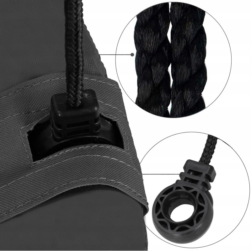Гойдалка-гніздо Springos кругла 110 см NS027 Black/Grey
