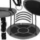 Гойдалка-гніздо Springos кругла 110 см NS027 Black/Grey