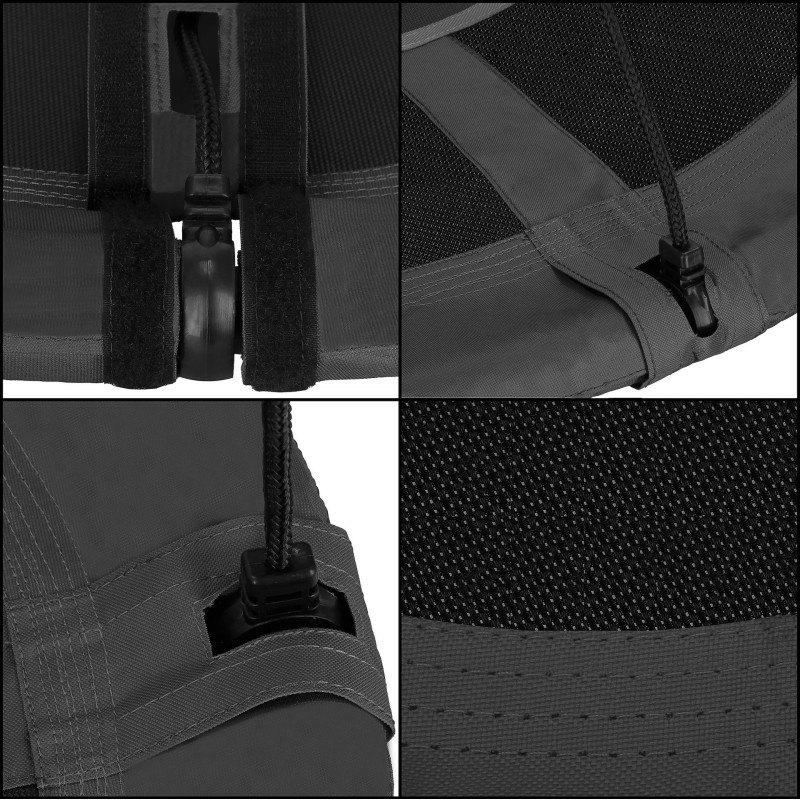 Гойдалка-гніздо Springos кругла 110 см NS027 Black/Grey