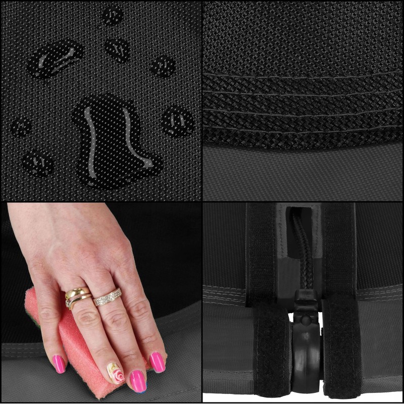 Гойдалка-гніздо Springos кругла 110 см NS027 Black/Grey