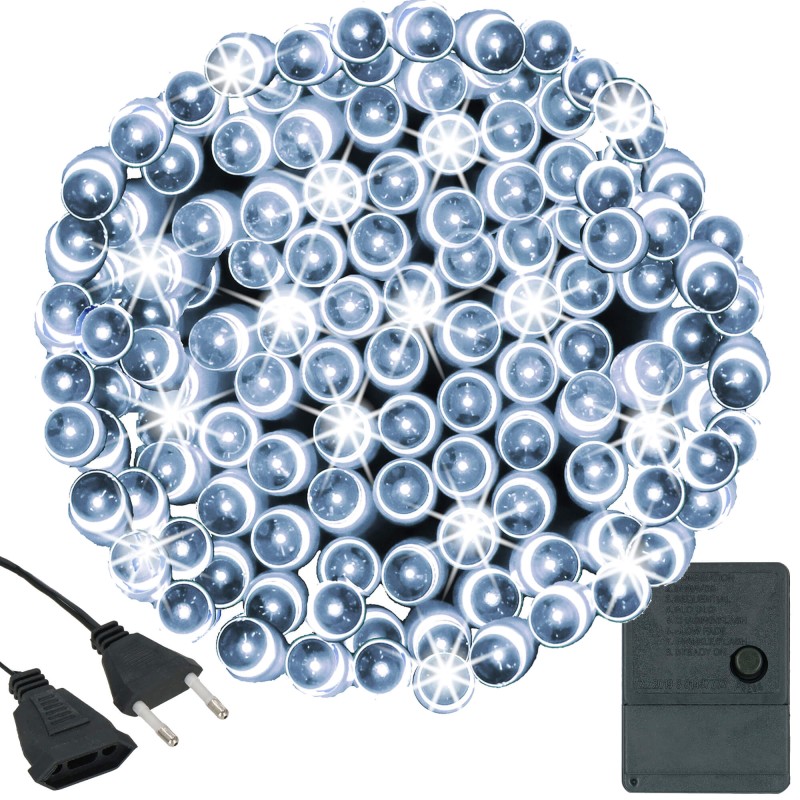 Гірлянда Springos 20 м 300 LED 8 режимів CL0337 Cold White