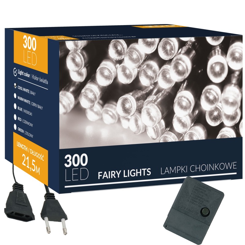 Гірлянда Springos 20 м 300 LED 8 режимів CL0337 Cold White