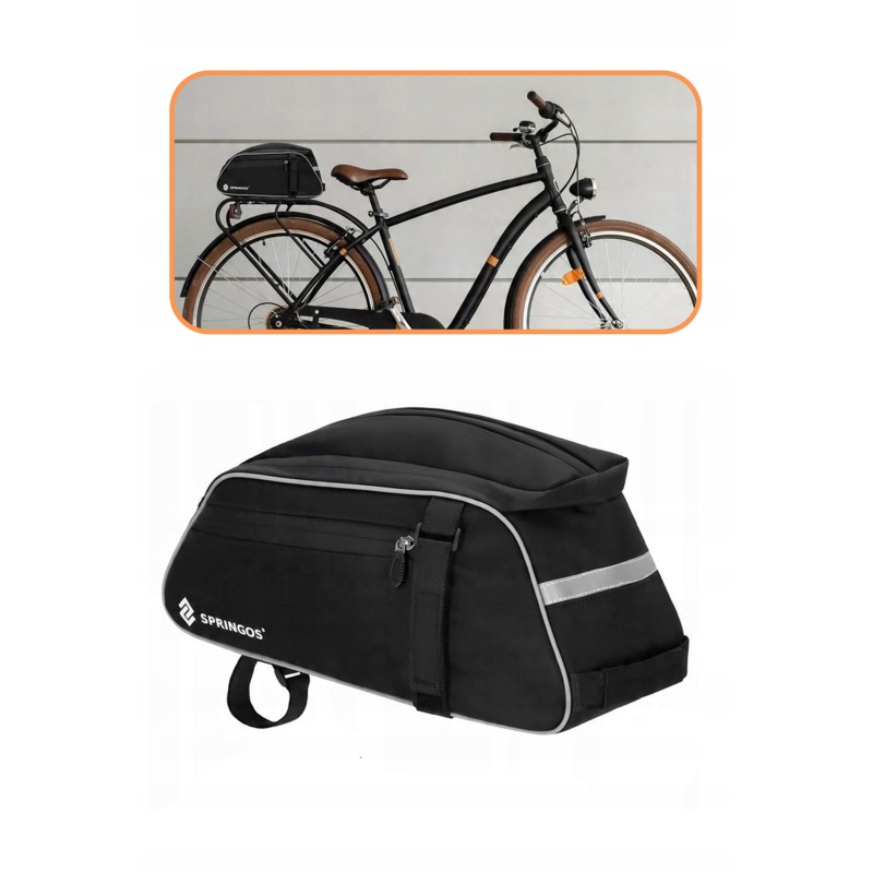 Сумка велосипедна Springos для багажника BA0092 Black