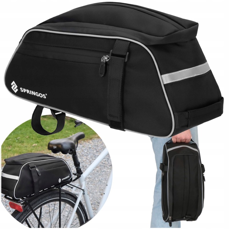Сумка велосипедна Springos для багажника BA0092 Black