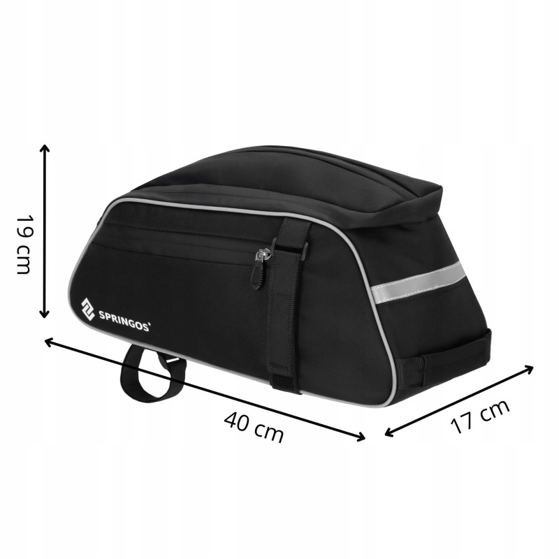 Сумка велосипедна Springos для багажника BA0092 Black