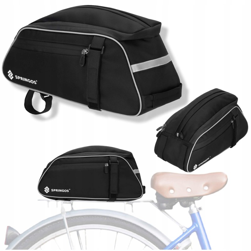 Сумка велосипедна Springos для багажника BA0092 Black