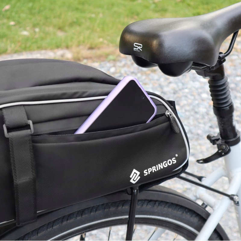 Сумка велосипедна Springos для багажника BA0092 Black