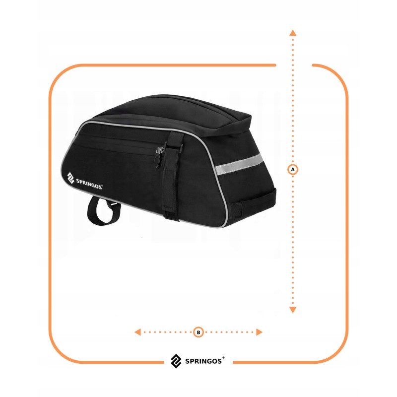 Сумка велосипедна Springos для багажника BA0092 Black