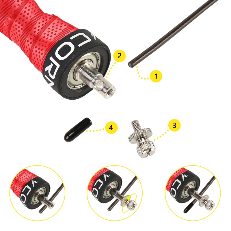 Скакалка швидкісна для кросфіту Cornix Speed Rope Pro XR-0519 Red