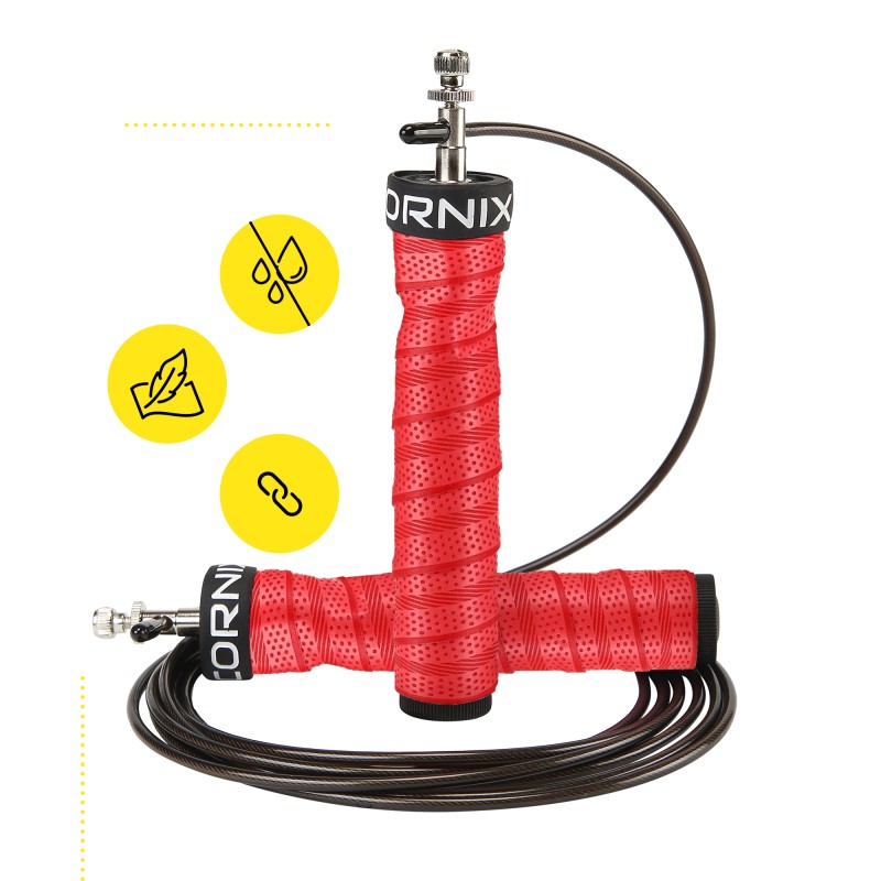 Скакалка швидкісна для кросфіту Cornix Speed Rope Pro XR-0519 Red