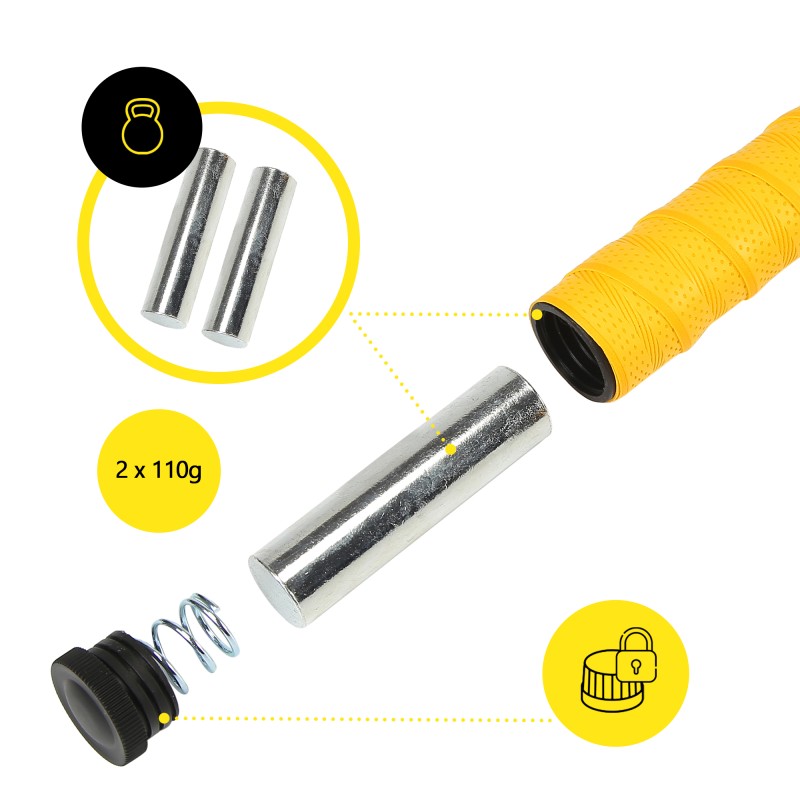 Скакалка швидкісна для кросфіту Cornix Speed Rope Pro XR-0521 Yellow