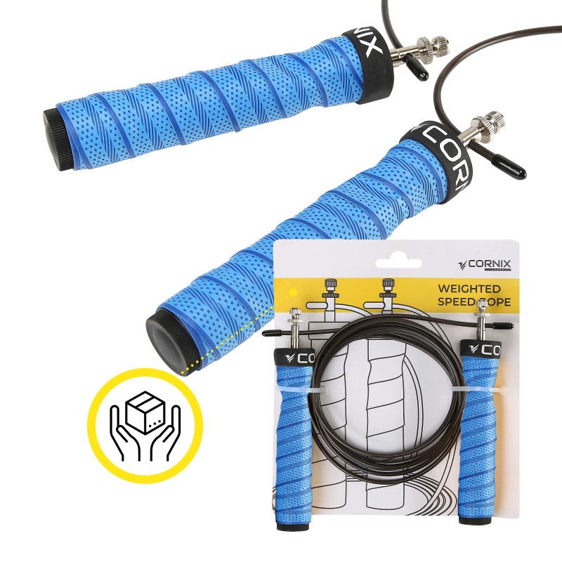 Скакалка швидкісна для кросфіту Cornix Speed Rope Pro XR-0522 Blue