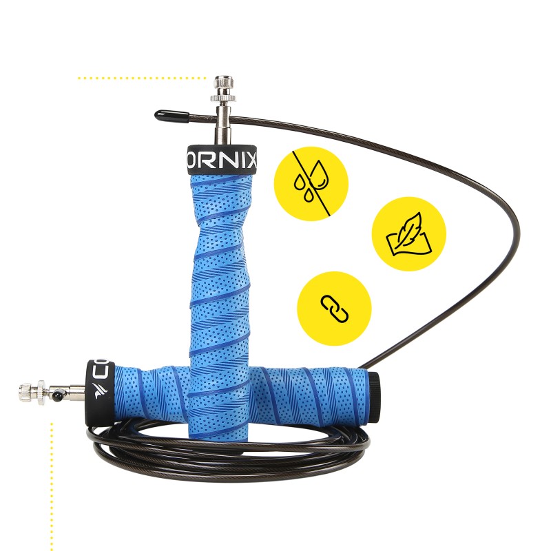 Скакалка швидкісна для кросфіту Cornix Speed Rope Pro XR-0522 Blue
