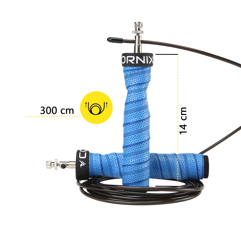Скакалка швидкісна для кросфіту Cornix Speed Rope Pro XR-0522 Blue