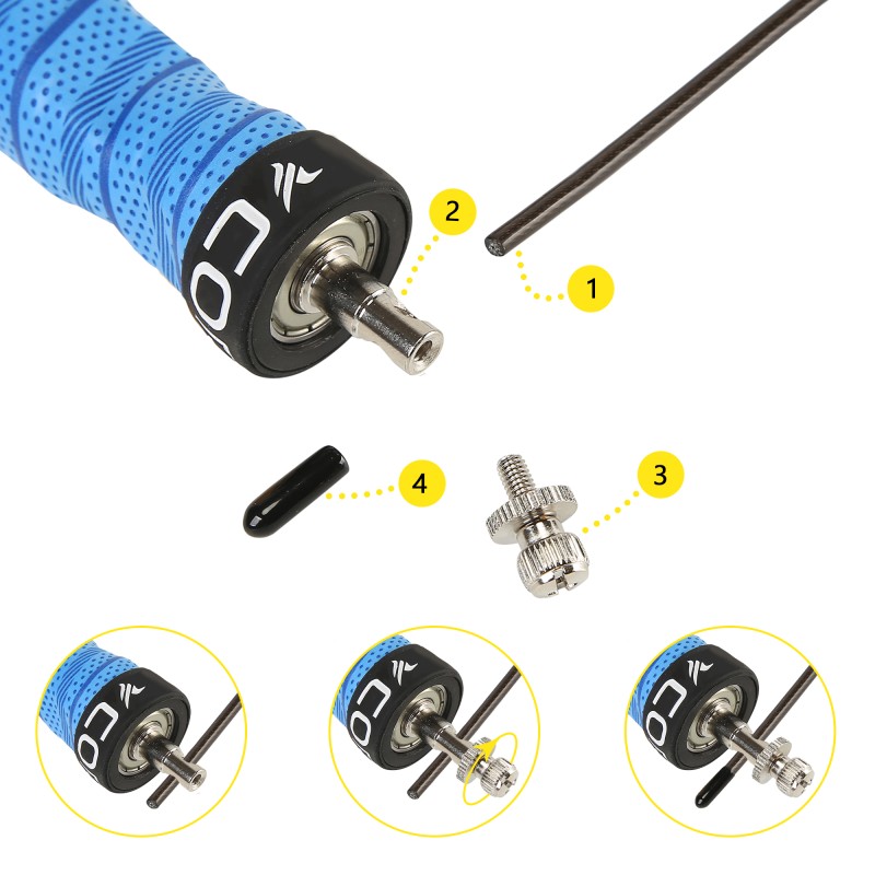 Скакалка швидкісна для кросфіту Cornix Speed Rope Pro XR-0522 Blue