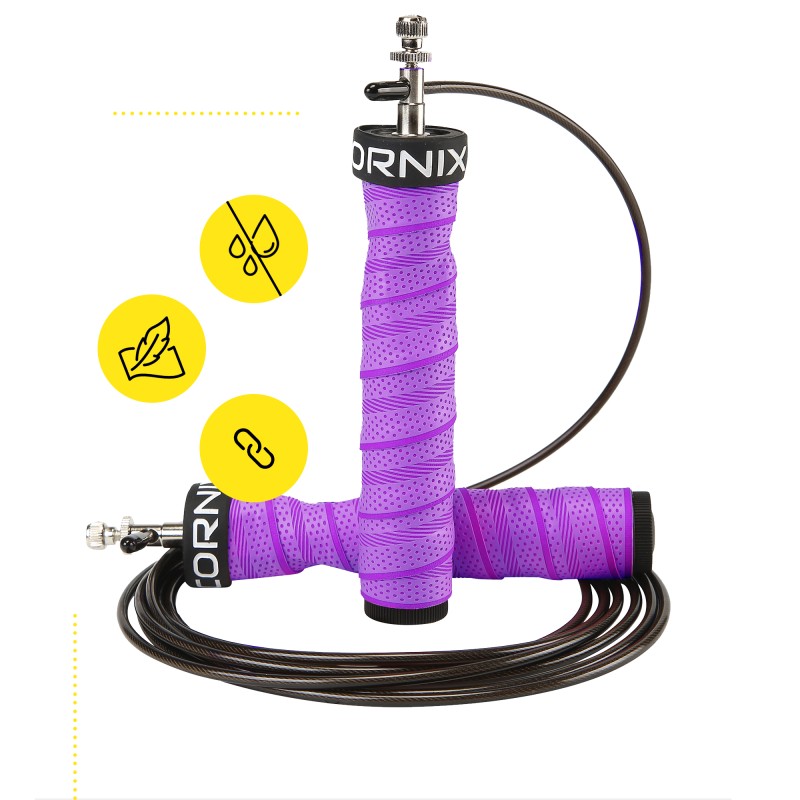 Скакалка швидкісна для кросфіту Cornix Speed Rope Pro XR-0523 Violet