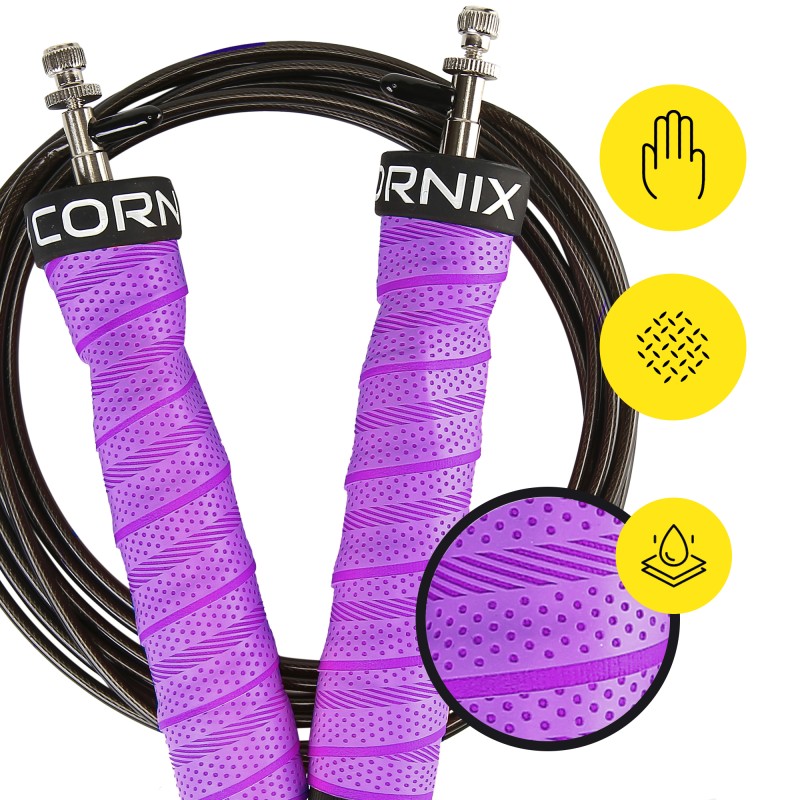Скакалка швидкісна для кросфіту Cornix Speed Rope Pro XR-0523 Violet