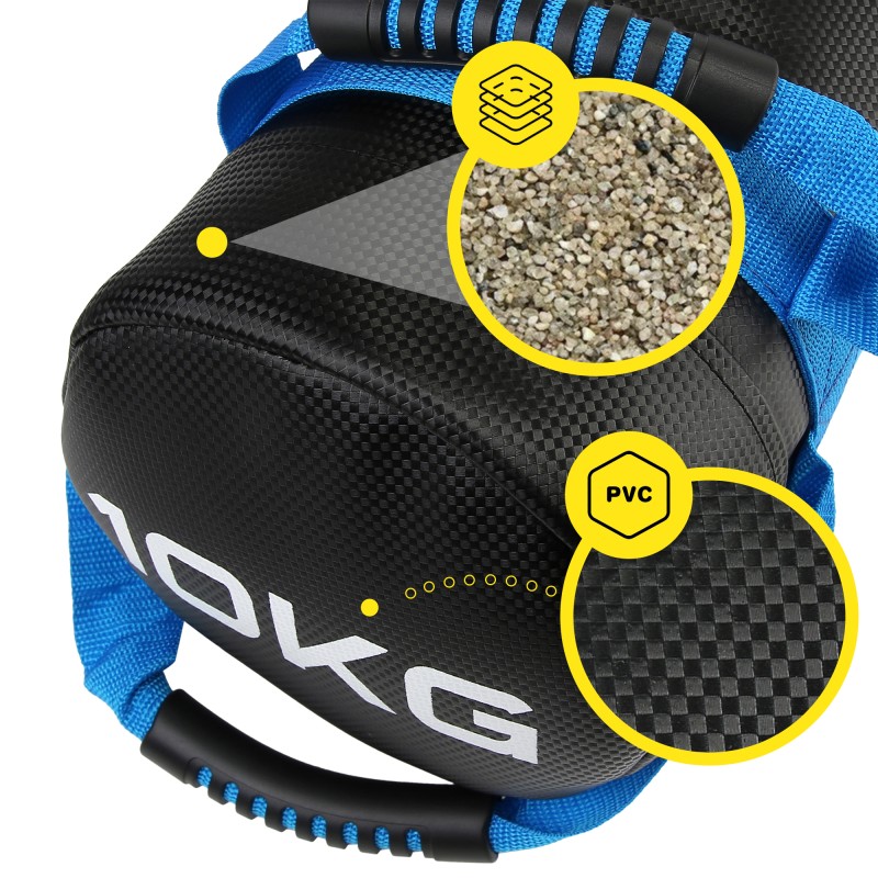 Мішок для кросфіту Cornix 10 кг тренувальний XR-0549 Black/Blue