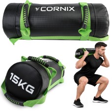 Мішок для кросфіту Cornix 15 кг тренувальний XR-0550 Black/Green