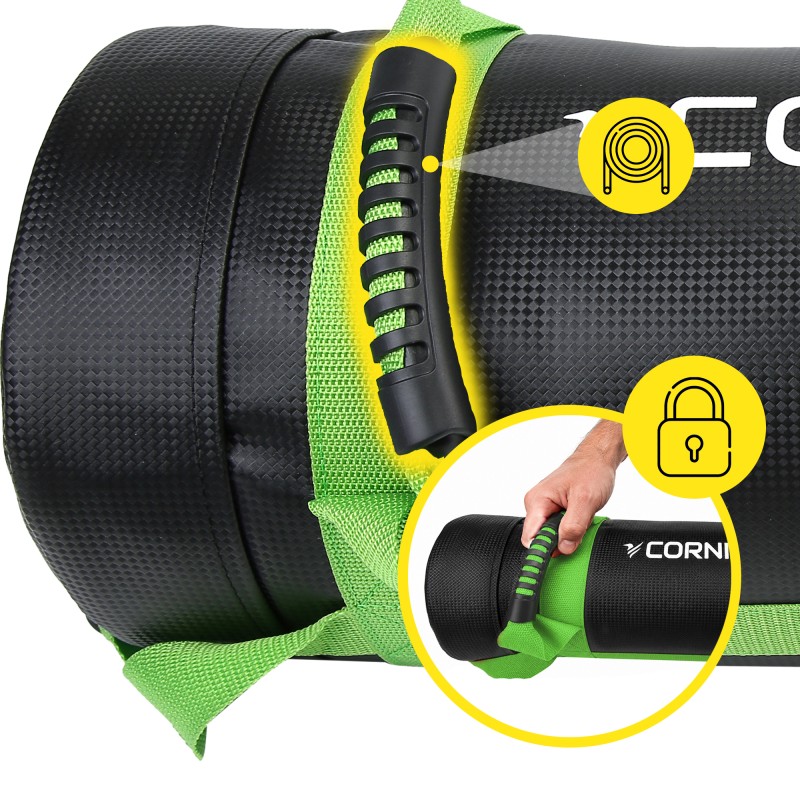 Мішок для кросфіту Cornix 15 кг тренувальний XR-0550 Black/Green
