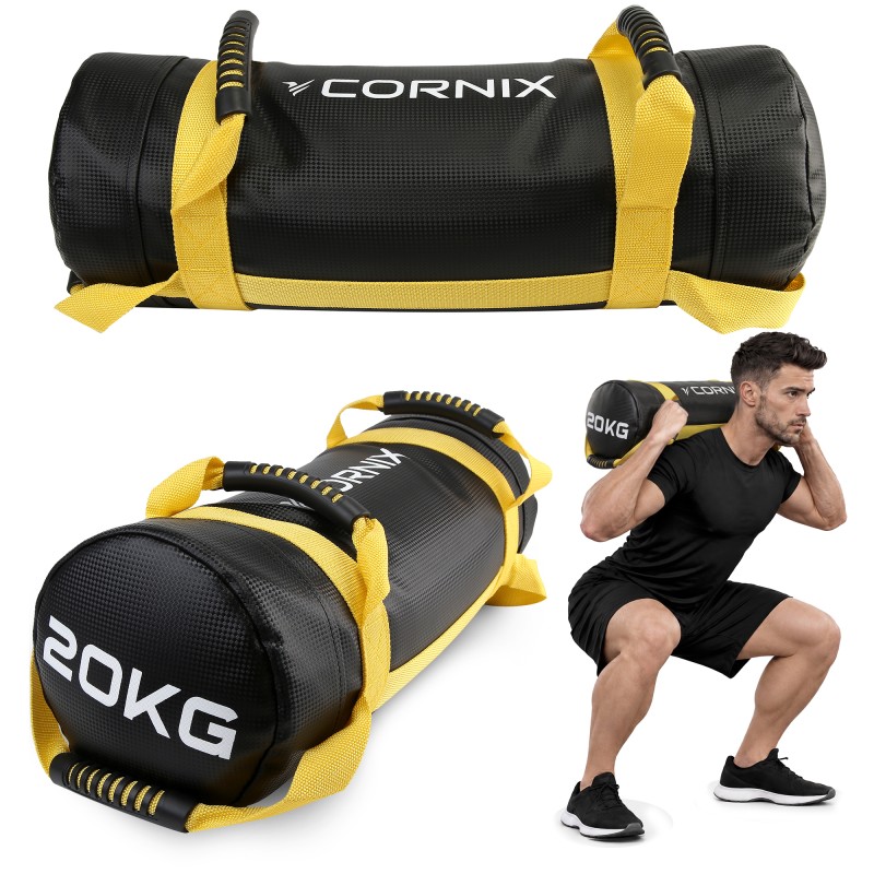 Мішок для кросфіту Cornix 20 кг тренувальний XR-0551 Black/Yellow