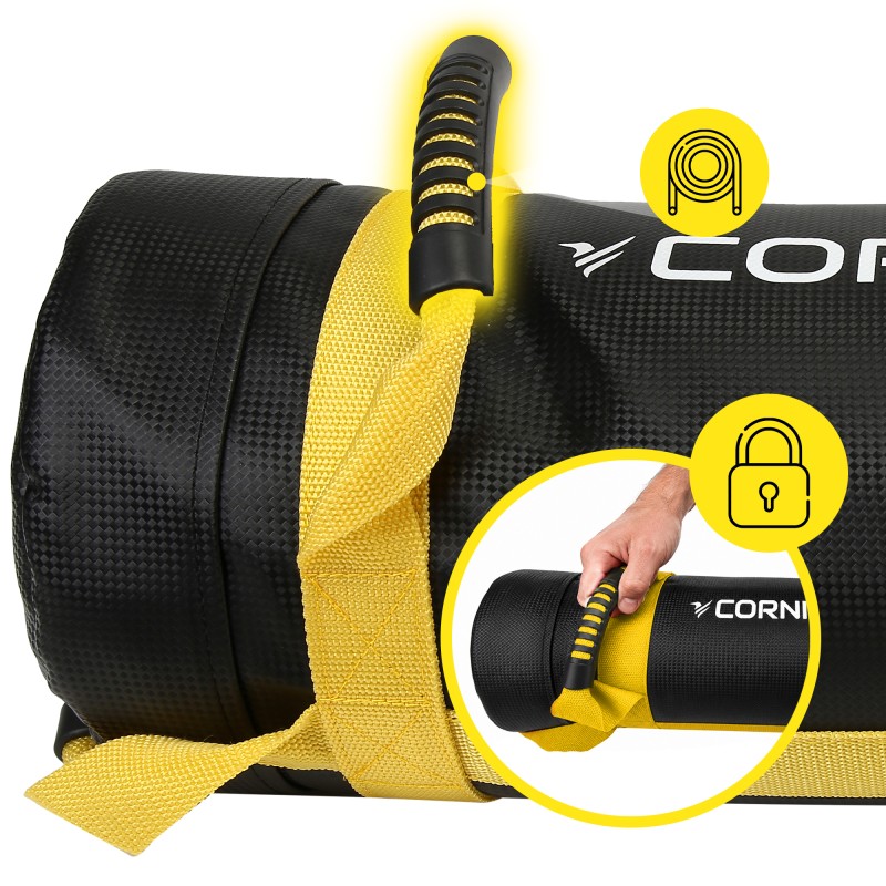 Мішок для кросфіту Cornix 20 кг тренувальний XR-0551 Black/Yellow