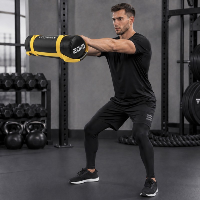 Мішок для кросфіту Cornix 20 кг тренувальний XR-0551 Black/Yellow