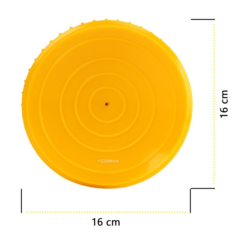 Півсфера масажна балансувальна Cornix Balance Pods 16 см 2 шт масажер для ніг, стоп XR-0537 Yellow