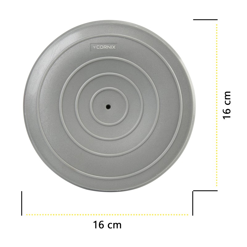 Півсфера масажна балансувальна Cornix Balance Pods 16 см 2 шт масажер для ніг, стоп XR-0539 Grey