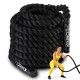 Канат тренувальний Cornix Battle Rope 15 м для кросфіту XR-0575 Black