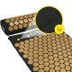 Килимок акупунктурний з валиком Cornix Classic Mat Аплікатор Кузнєцова XR-0494 Black/Gold