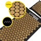 Килимок акупунктурний з подушкою Cornix Premium Mat Аплікатор Кузнєцова XR-0562 Black/Gold