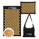 Килимок акупунктурний з подушкою Cornix Premium Mat Аплікатор Кузнєцова XR-0562 Black/Gold