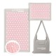 Килимок акупунктурний з подушкою Cornix Premium Mat Аплікатор Кузнєцова XR-0561 Grey/Pink