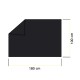 Рушник спортивний Cornix 180 x 100 см з мікрофібри XR-0558 Black