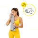Рушник спортивний Cornix 180 x 100 см з мікрофібри XR-0559 Grey