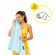 Рушник спортивний Cornix 180 x 100 см з мікрофібри XR-0560 Sky Blue