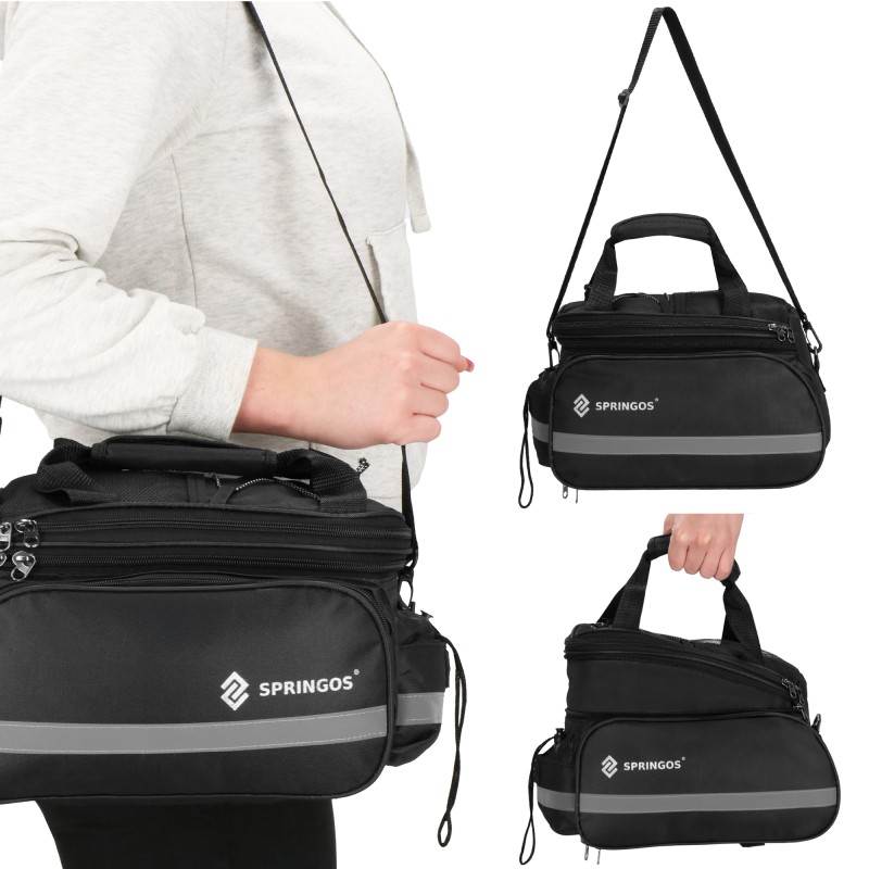 Сумка-штани велосипедна Springos 8 л BA0091 Black