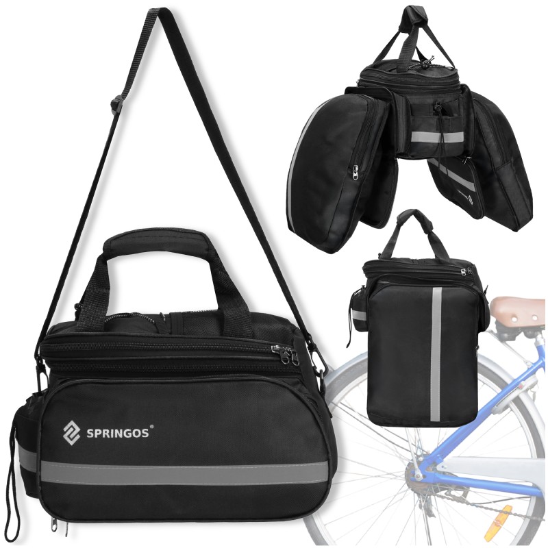 Сумка-штани велосипедна Springos 8 л BA0091 Black
