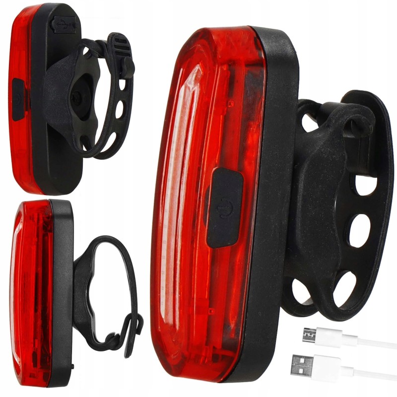 Велосипедний ліхтар Springos задній USB, акумуляторний BA0057