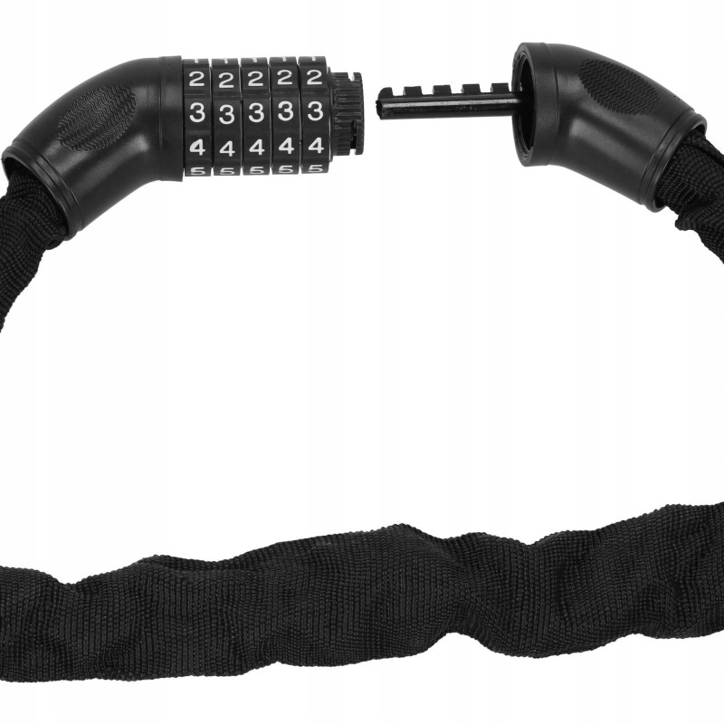 Велосипедний замок Springos ланцюг 90 см на код BA0028 Black