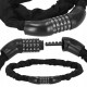 Велосипедний замок Springos ланцюг 90 см на код BA0028 Black