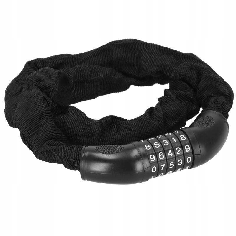 Велосипедний замок Springos ланцюг 90 см на код BA0028 Black